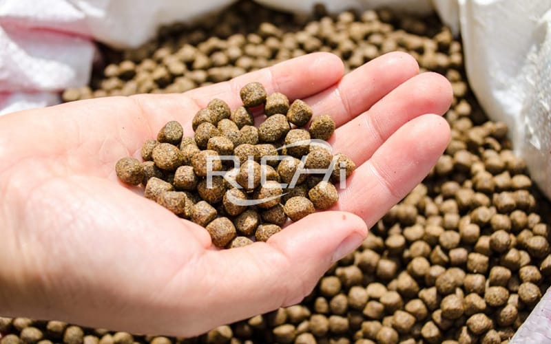 material needed for fish feed production